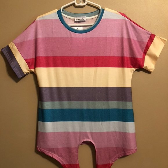 Rainbow Stripe Top - Picture 1 of 3